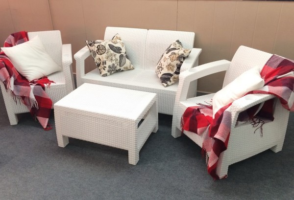 Комплект Yalta Terrace Set белый купить в Сусумане