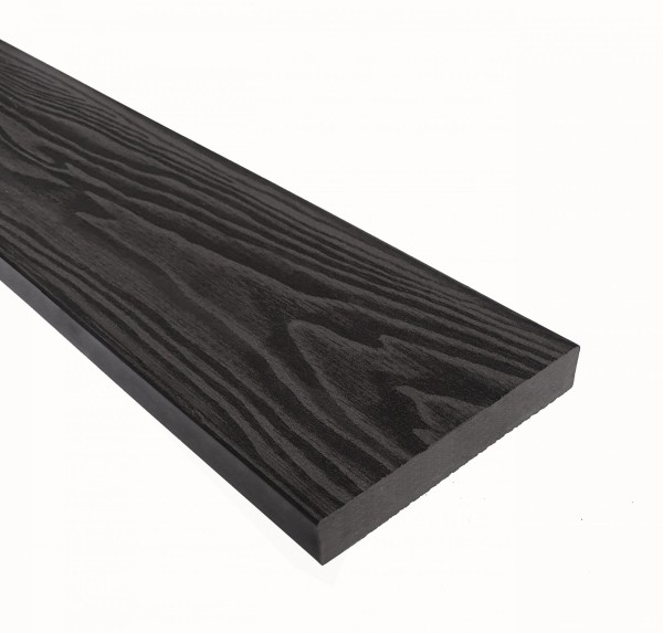 Террасная доска из ДПК Terrapol Смарт 3D Полнотелая без паза Черное дерево купить в Сусумане