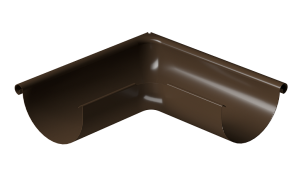 Угол внешний 90° D125 Döcke STAL PREMIUM Каштан, (RAL 8017) купить в Сусумане