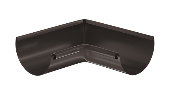 Водосток Aquasistem, система 125x90 - Угол желоба, внутренний 90° RR 32 Тёмно-Коричневый купить в Сусумане