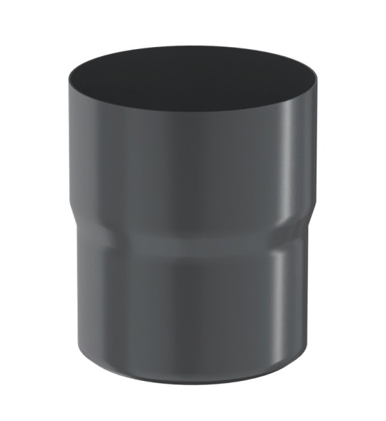 Водосток Aquasistem, система 125x90 - Соединитель трубы RAL 7024 Тёмно-серый купить в Сусумане