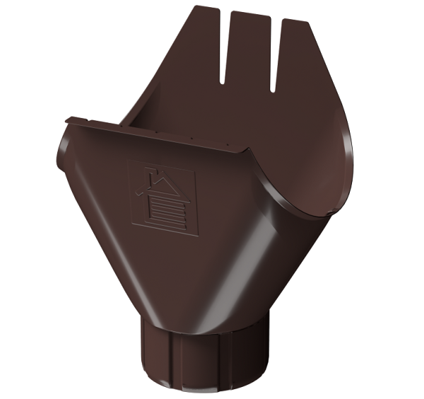 Воронка желоба D125 Döcke STAL PREMIUM Шоколад, (RAL 8019) купить в Сусумане