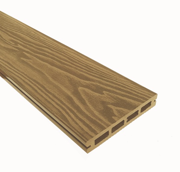 Террасная доска из ДПК Terrapol Смарт 3D Пустотелая с пазом Дуб Севилья купить в Сусумане
