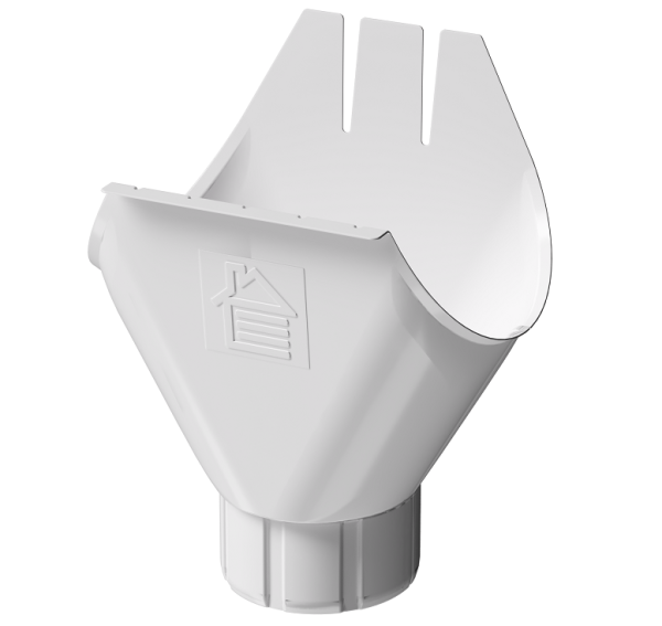 Воронка желоба D125 Döcke STAL PREMIUM Пломбир, (RAL 9010) купить в Сусумане