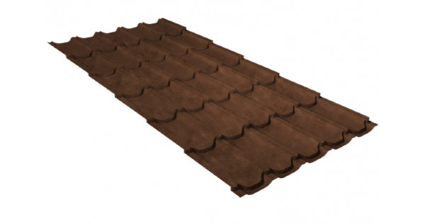 Металлочерепица квинта плюс 0,45 Safari Twincolor Brown купить в Сусумане