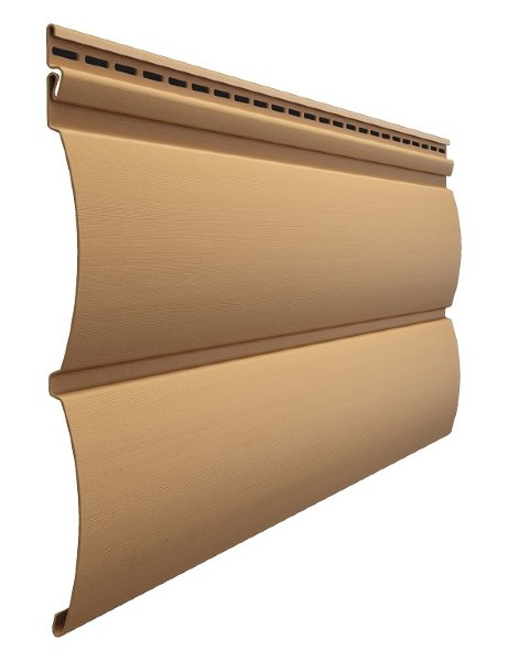 Виниловый сайдинг docke (дёке) - blockhaus D4,7T (под бревно), карамель купить в Сусумане