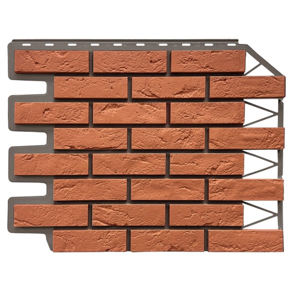 Фасадная панель FineBer, Кирпич Баварский, Терракотовый купить в Сусумане