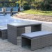 Диван-Трансформер AFINA плетеный из иск. ротанга S330G-W78 Grey купить в Сусумане