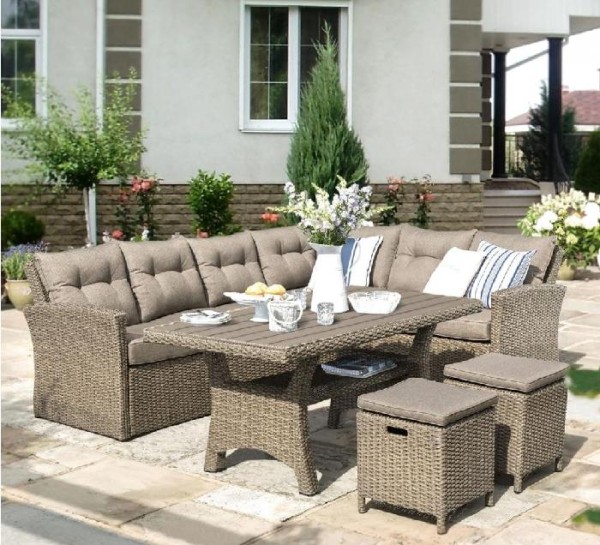 Комплект мебели AFINA плетеной из иск. ротанга AFM-307B Beige купить в Сусумане