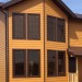 Фиброцементный сайдинг Latonit Красное дерево (RAL 8001/8008) купить в Сусумане