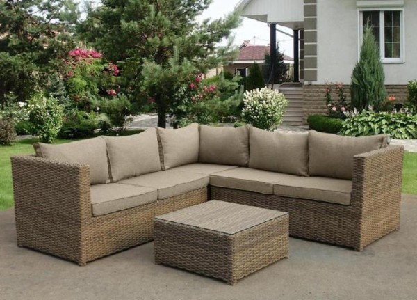 Комплект мебели AFINA плетеной из иск. ротанга YR825B Beige купить в Сусумане