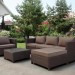 Комплект мебели AFINA плетеной из иск. ротанга YR821A Brown/Beige купить в Сусумане