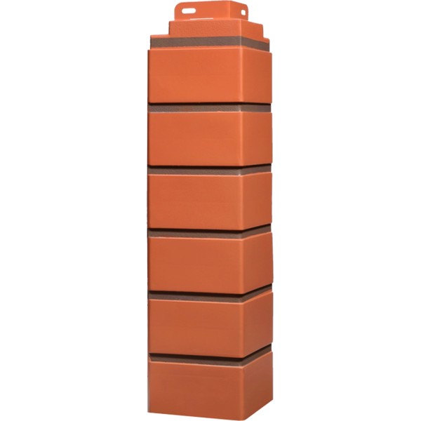 Угол Фасайдинг Серия  «Кирпич клинкерный» Керамический купить в Сусумане