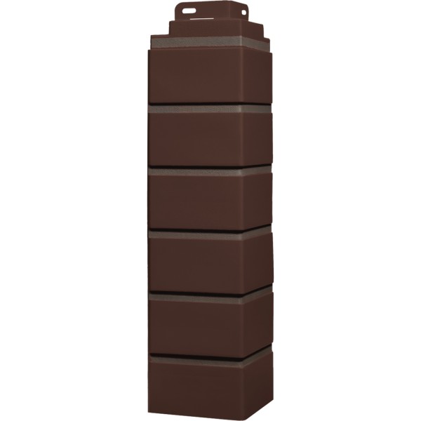 Угол Фасайдинг Серия «Кирпич клинкерный» Жженный купить в Сусумане