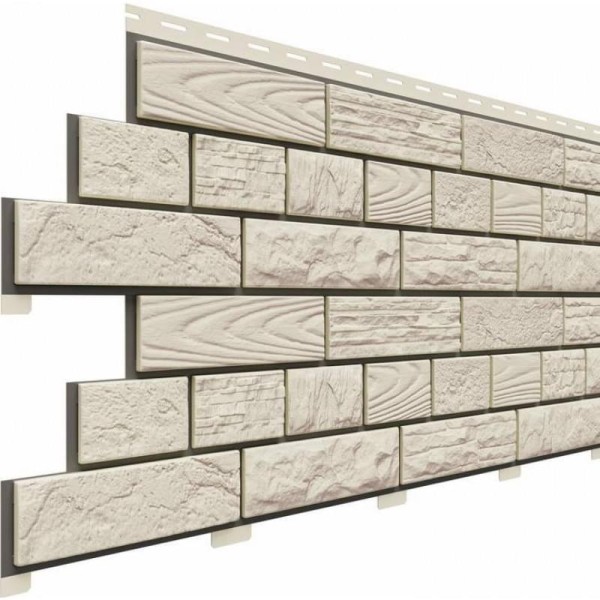 Фасадные панели (Цокольный Сайдинг) Доломит Москва Мраморный купить в Сусумане