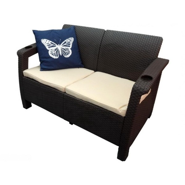 Двухместный диван Yalta Sofa Seаt венге купить в Сусумане