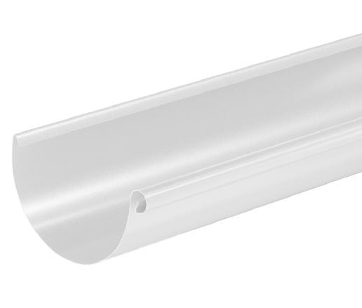 Водосток Aquasistem, система 125x90 - Водосточный желоб 3.00м RAL 9003 Белый купить в Сусумане