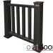 Ограждение из ДПК Outdoor Классик 3D STORM чёрный купить в Сусумане
