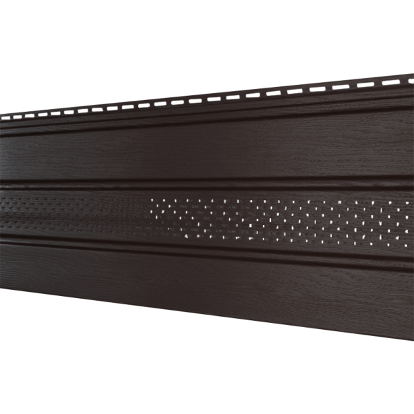 Софит Ю-Пласт Классический, перфорация по центру коричневый купить в Сусумане