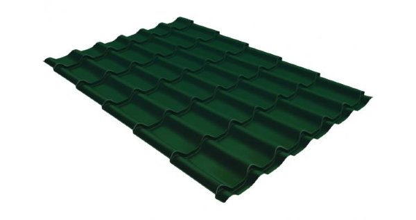 Металлочерепица классик 0,5 Satin RAL 6005 зеленый мох купить в Сусумане