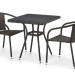 Комплект плетеной мебели AFINA из иск. ротанга T282BNT/Y137C-W53 Brown 2Pcs купить в Сусумане