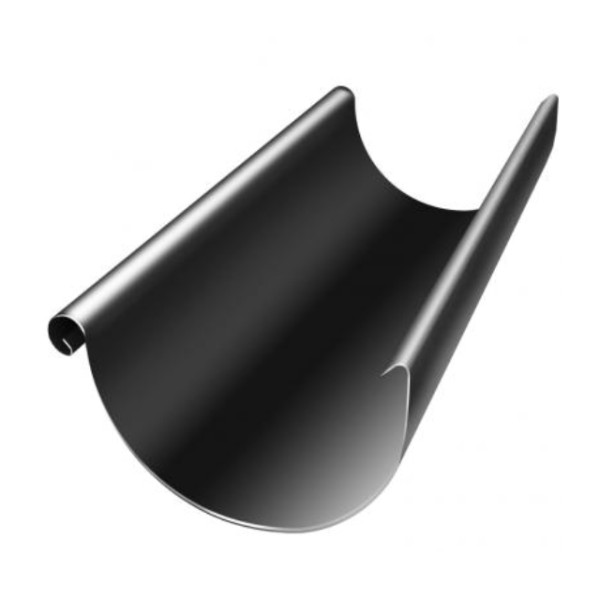 Водосток Grand Line 125x90 – Желоб 3м RAL 9005 купить в Сусумане