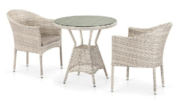 Комплект плетеной мебели AFINA из иск. ротанга T705ANT/Y350-W85 Latte 2Pcs купить в Сусумане