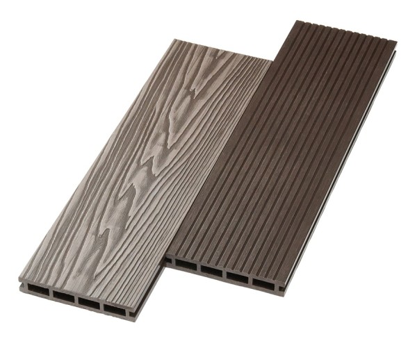 Террасная доска ДПК NanoWood двусторонняя New 3D тиснение + вельвет Венге купить в Сусумане