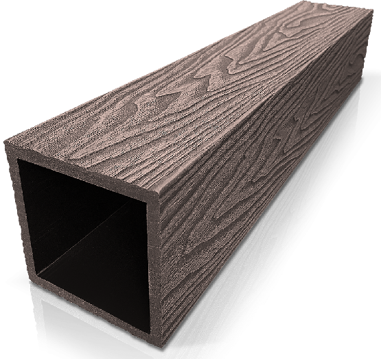 Столб ДПК 3D GardenParkett фактура дерева Венге купить в Сусумане