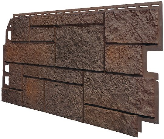 Фасадная панель VOX Sandstone (Сандстоун) темно коричневый купить в Сусумане