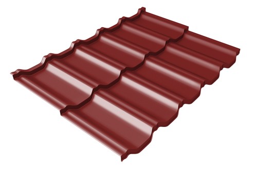 Металлочерепица модульная Квинта Uno Grand Line c 3D резом 0,5 Satin RAL 3011 коричнево-красный купить в Сусумане