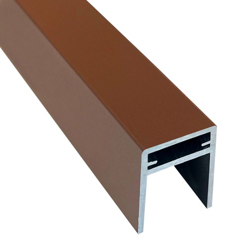П-профиль Алюминиевый EasyDecking 35x25 Коричневый купить в Сусумане