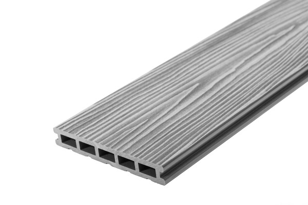 Террасная доска из ДПК RusDecking Unodeck Mogano - Серый купить в Сусумане