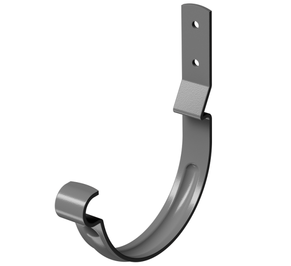 Карнизный крюк короткий (гнутый) D125 Döcke STAL PREMIUM Графит, (RAL 7024) купить в Сусумане