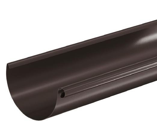 Водосток Aquasistem, система 125x90 - Водосточный желоб 3.00м RR 32 Тёмно Коричневый купить в Сусумане