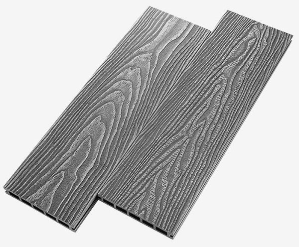 Террасная доска из ДПК RusDecking Unodeck Vintage - Серый купить в Сусумане